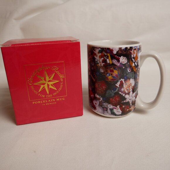 Christopher Radko Other - Christopher Radko Home For The Holidays Porcelain Mug 16 Ounces OOP New in Box